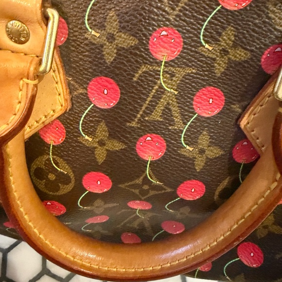 Louis Vuitton Speedy 25 in the Monogram Cerises (cherry print) - Picture 13 of 16